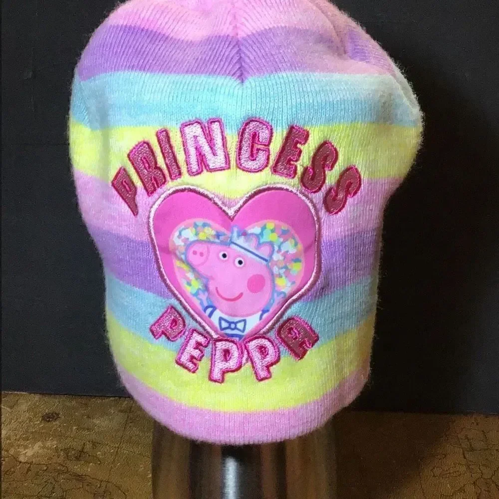 Peppa pig knit cap size 2t-5t